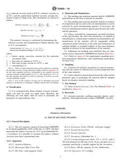 ASTM D4020-18 ASTM D4020-18 - Standard Specification for Ultra-High-Molecular-Weight Polyethylene Molding and Extrusion Materials - Page 2 preview