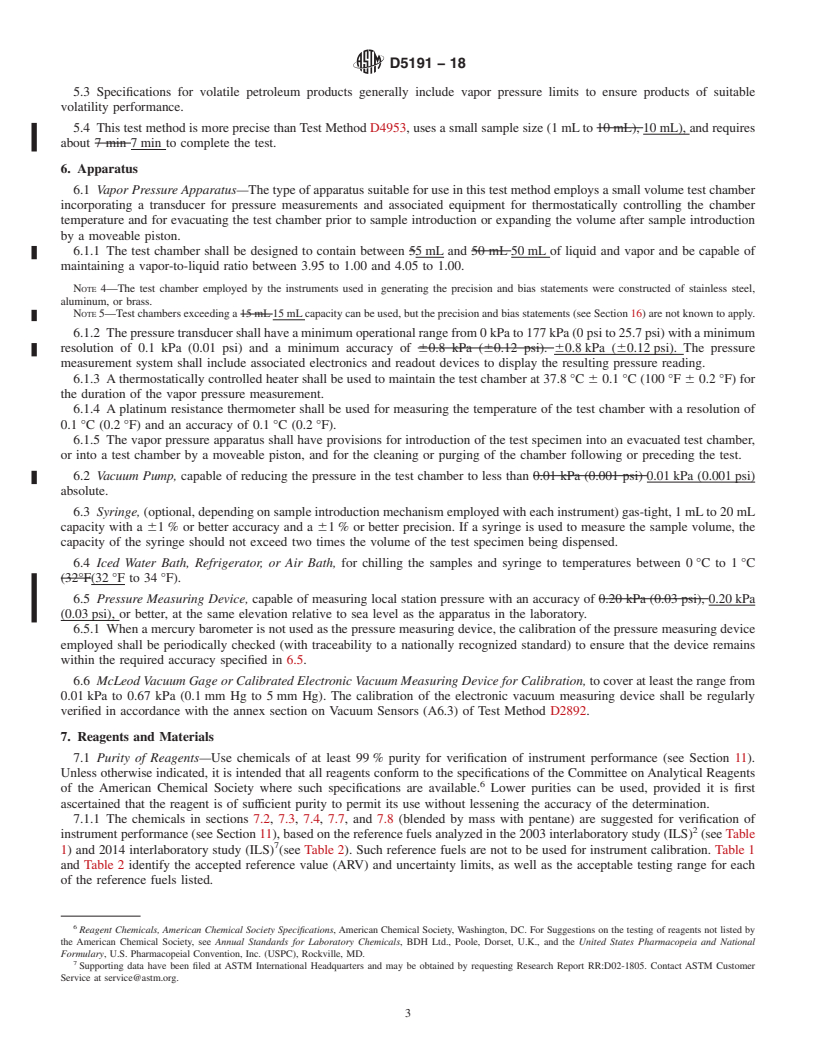 REDLINE ASTM D5191-18 - Standard Test Method for Vapor Pressure of Petroleum Products (Mini Method)