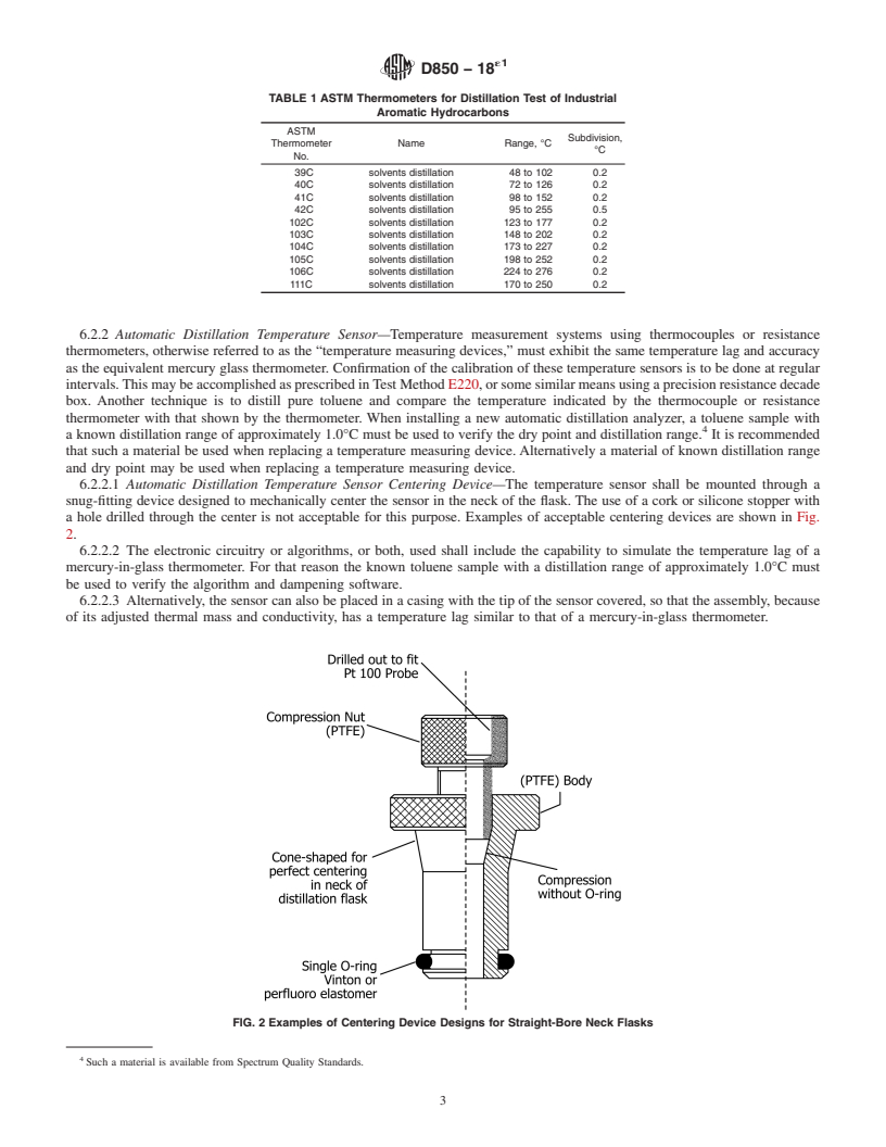 REDLINE ASTM D850-18e1 - Standard Test Method for Distillation of Industrial Aromatic Hydrocarbons and Related   Materials