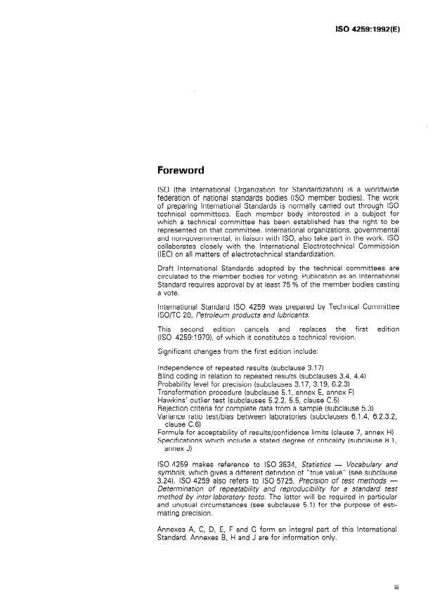 ISO 4259:1992 - Petroleum products -- Determination and application of precision data in relation to methods of test