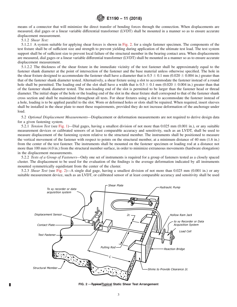 REDLINE ASTM E1190-11(2018) - Standard Test Methods for Strength of Power-Actuated Fasteners Installed in Structural  Members