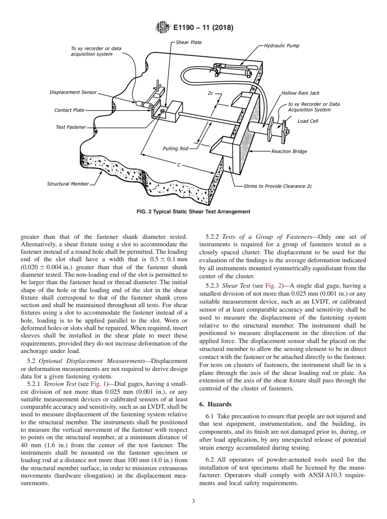 ASTM E1190-11(2018) - Standard Test Methods for Strength of Power-Actuated Fasteners Installed in Structural  Members