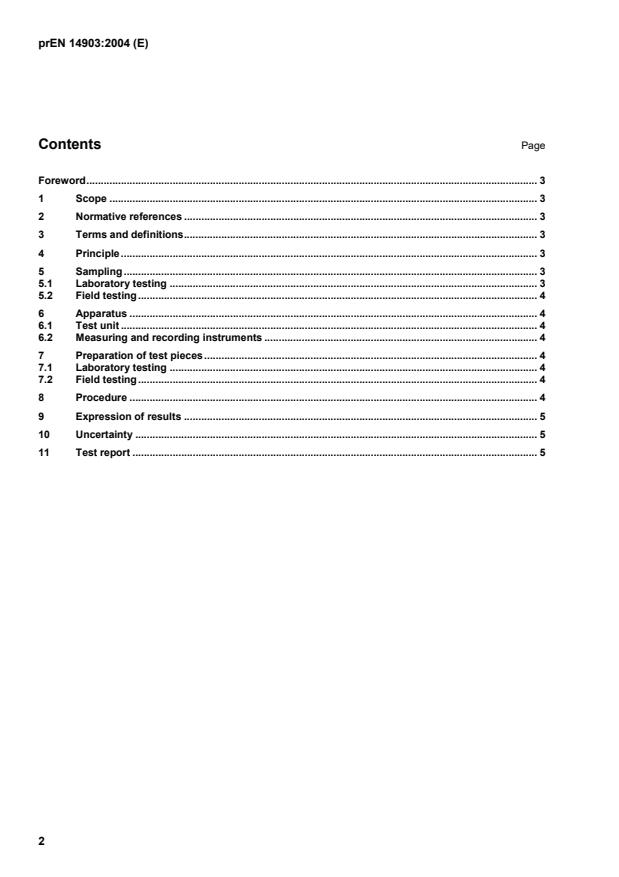 prEN 14903 prEN 14903:2004 - Page 4 preview