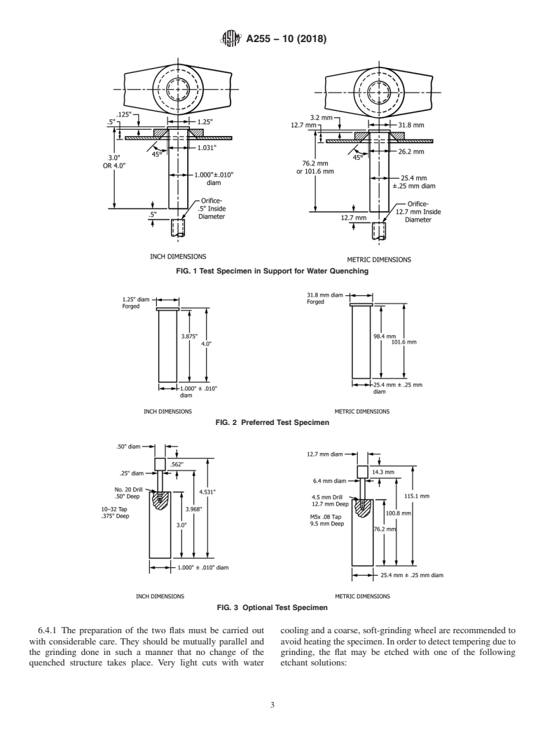 ASTM A255-10(2018) - Standard Test Methods for Determining Hardenability of Steel