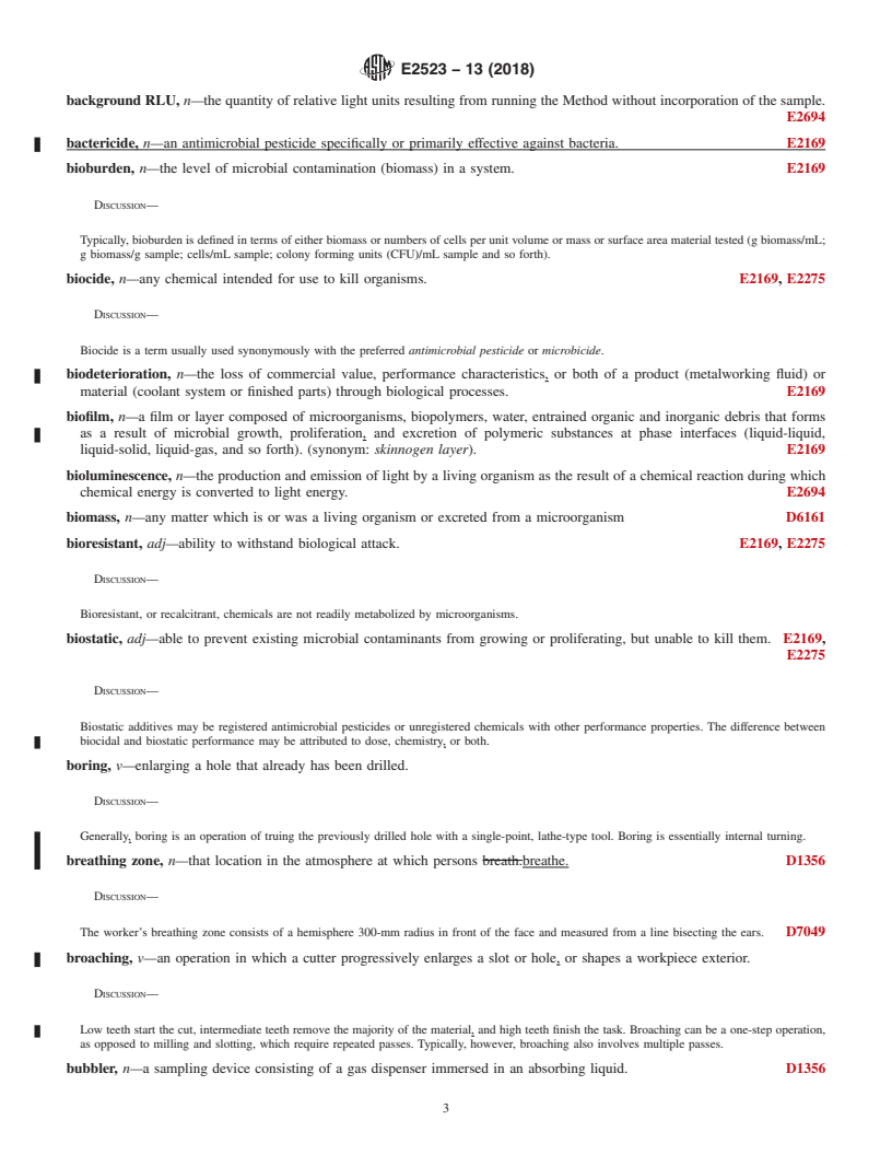 REDLINE ASTM E2523-13(2018) - Standard Terminology for  Metalworking Fluids and Operations