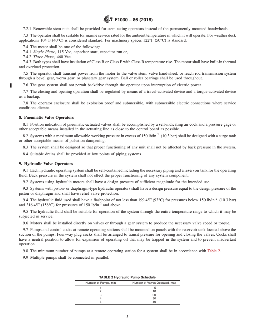 REDLINE ASTM F1030-86(2018) - Standard Practice for  Selection of Valve Operators