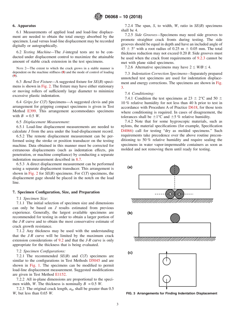 ASTM D6068-10(2018) - Standard Test Method for  Determining <emph type="bdit">J-R </emph>Curves of Plastic  Materials