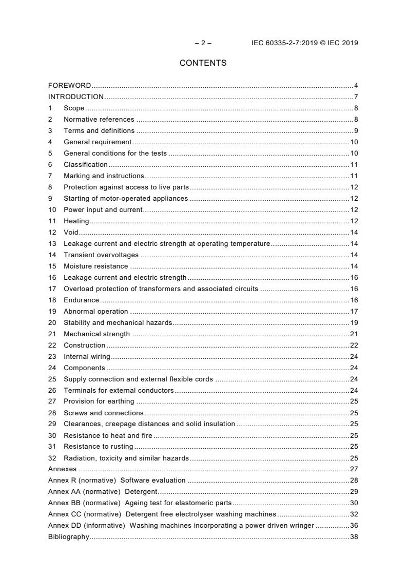 IEC 60335-2-7:2019 IEC 60335-2-7:2019 - Household and similar electrical appliances - Safety - Part 2-7: Particular requirements for washing machines - Page 4 preview