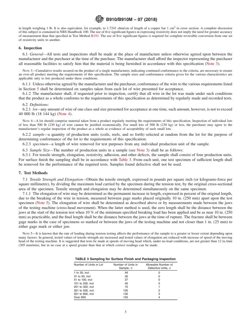 REDLINE ASTM B910/B910M-07(2018) - Standard Specification for Annealed Copper-Clad Steel Wire