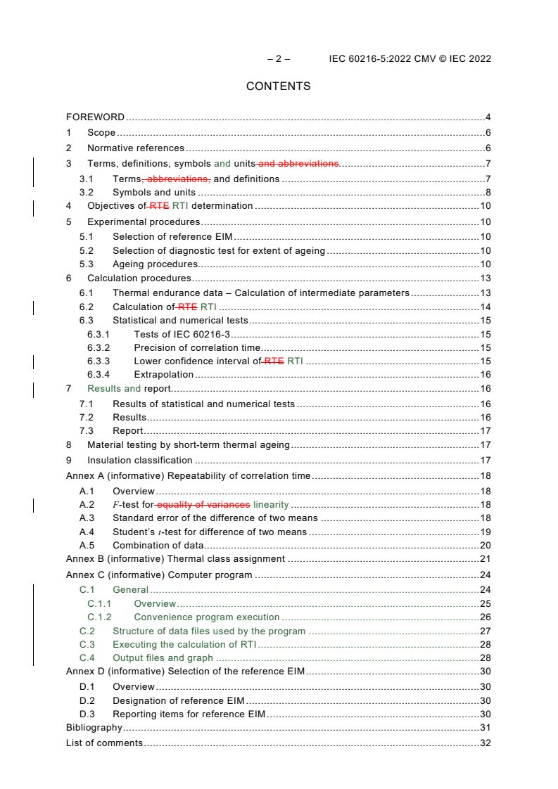 IEC 60216-5:2022 REDLINE IEC 60216-5:2022 CMV - Electrical insulating materials - Thermal endurance properties - Part 5: Determination of relative temperature index (RTI) of an insulating material
Released:11/18/2022
Isbn:9782832261125 - Page 4 preview