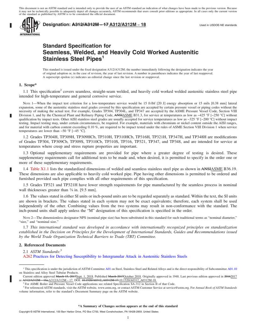 ASTM A312/A312M-18 - Standard Specification For Seamless, Welded, And ...