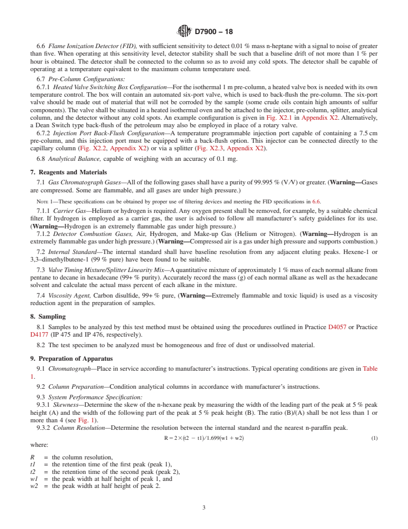 REDLINE ASTM D7900-18 - Standard Test Method for Determination of Light Hydrocarbons in Stabilized Crude Oils  by Gas Chromatography