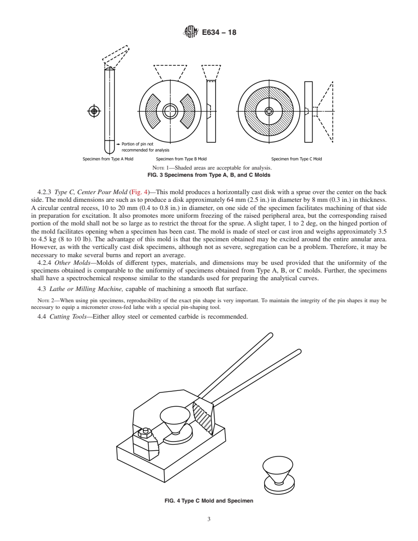 REDLINE ASTM E634-18 - Standard Practice for  Sampling of Zinc and Zinc Alloys for Analysis by Spark Atomic  Emission Spectrometry