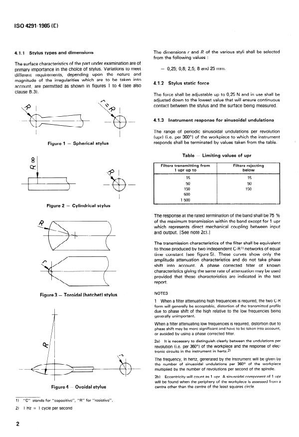 ISO 4291:1985 ISO 4291:1985 - Methods for the assessement of departure from roundness — Measurement of variations in radius
Released:9/12/1985 - Page 4 preview