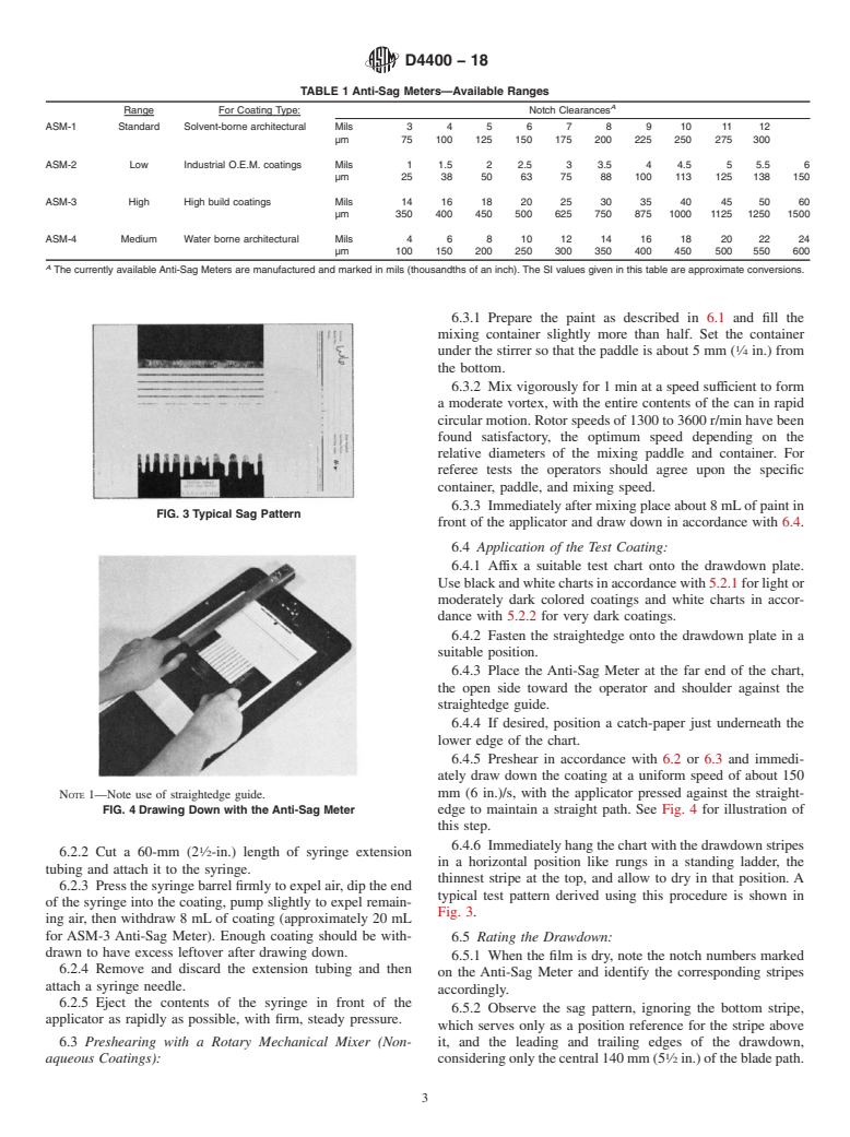 ASTM D4400-18 - Standard Test Method for Sag Resistance of Paints Using a Multinotch Applicator
