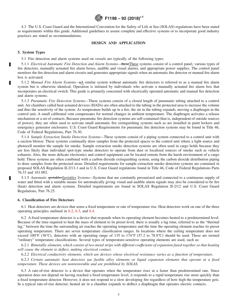 REDLINE ASTM F1198-92(2018)e1 - Standard Guide for  Shipboard Fire Detection Systems