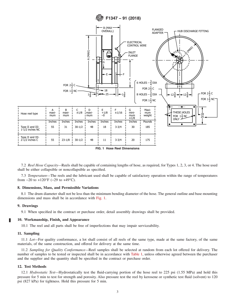 REDLINE ASTM F1347-91(2018) - Standard Specification for  Manually Operated Fueling Hose Reels