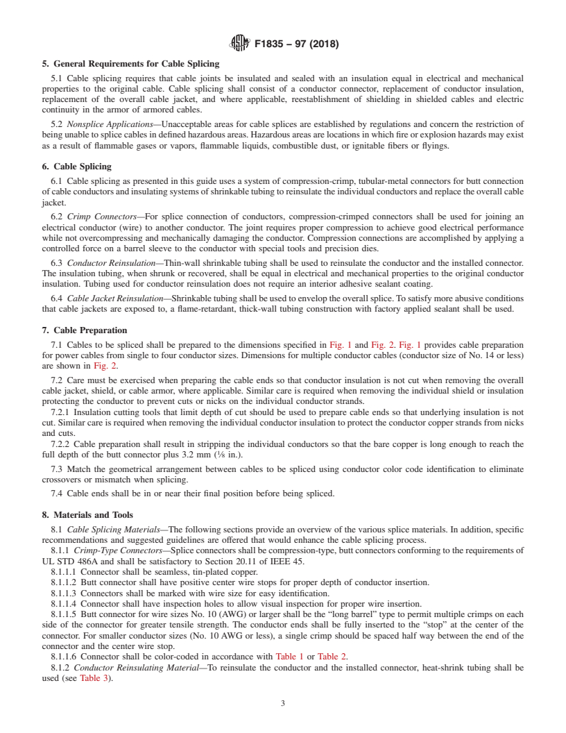 REDLINE ASTM F1835-97(2018) - Standard Guide for  Cable Splicing Installations