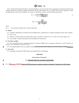 ASTM D6645-18 REDLINE ASTM D6645-18 - Standard Test Method for Methyl (Comonomer) Content in Polyethylene by Infrared Spectrophotometry - Page 4 preview