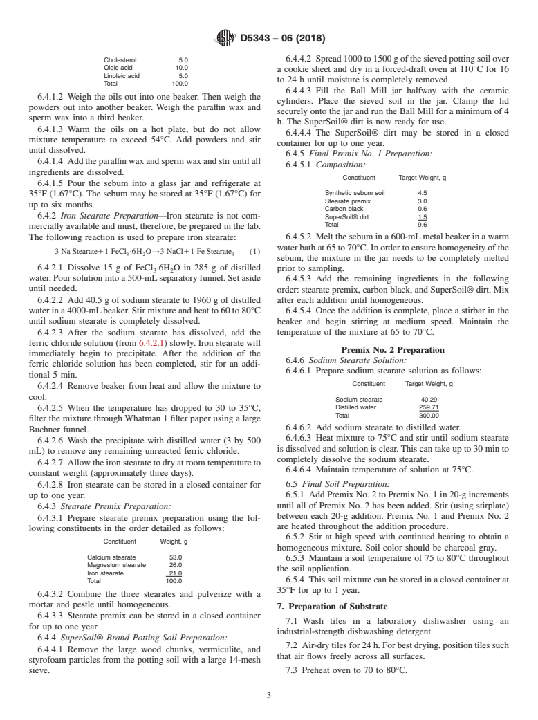 ASTM D5343-06(2018) - Standard Guide for  Evaluating Cleaning Performance of Ceramic Tile Cleaners