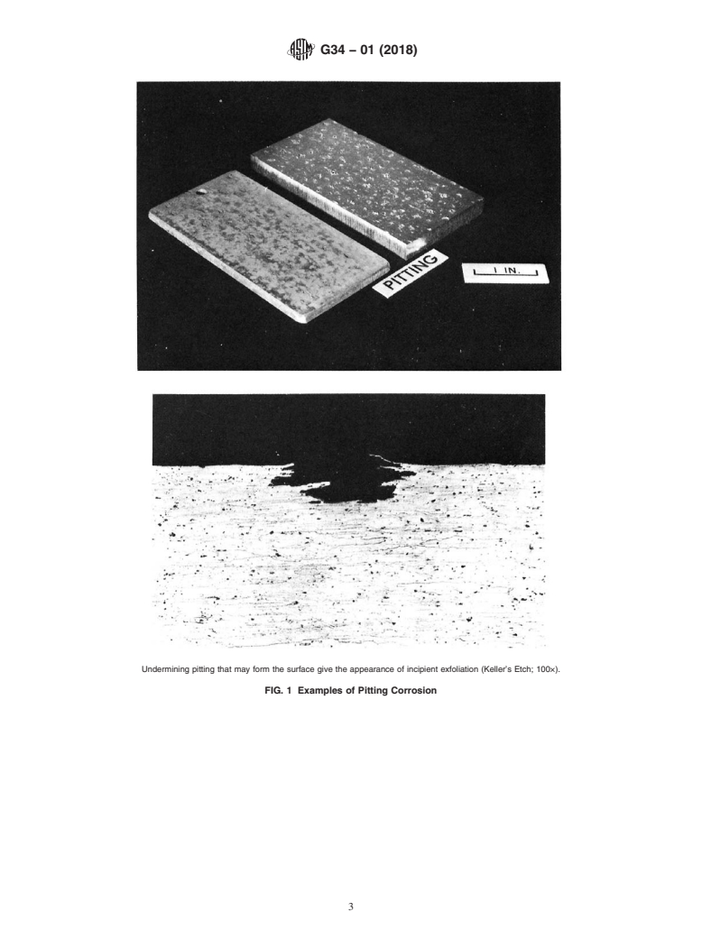 ASTM G34-01(2018) - Standard Test Method for  Exfoliation Corrosion Susceptibility in 2XXX and 7XXX Series  Aluminum Alloys (EXCO Test)