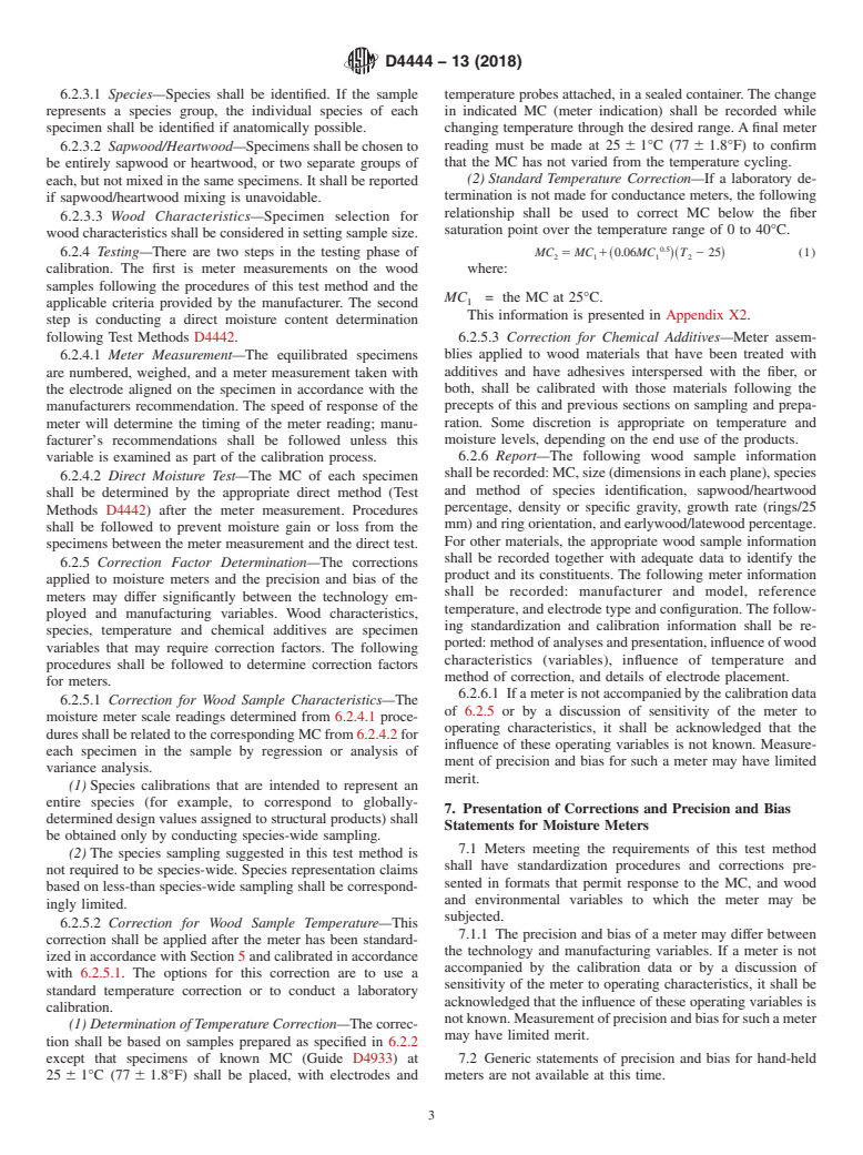 ASTM D4444-13(2018) - Standard Test Method for  Laboratory Standardization and Calibration of Hand-Held Moisture  Meters