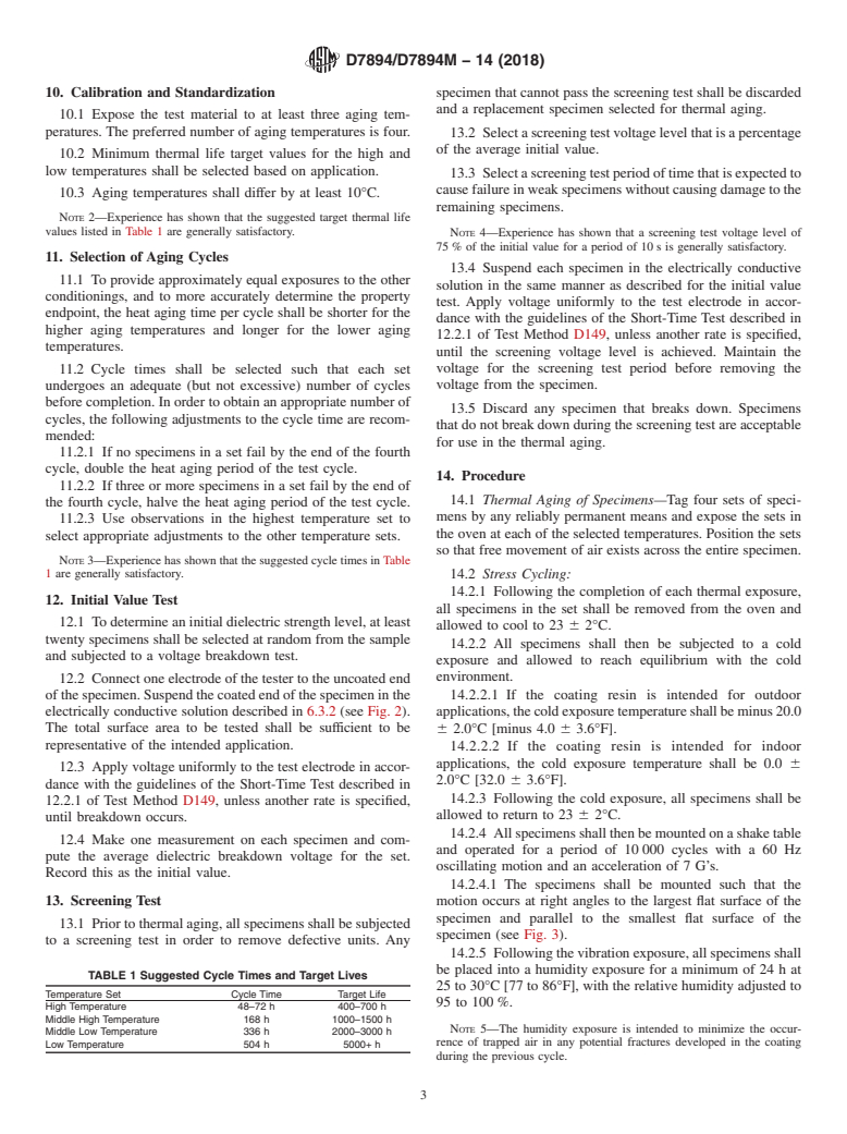 ASTM D7894/D7894M-14(2018) - Standard Test Method for Thermal Endurance of Coating Powders Used for Integral Bus  Bar Insulation Systems