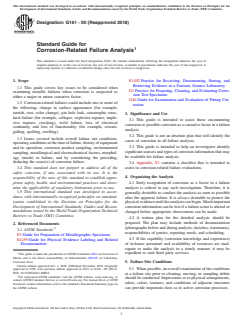 ASTM G161-00(2018) ASTM G161-00(2018) - Standard Guide for Corrosion-Related Failure Analysis - Page 1 preview
