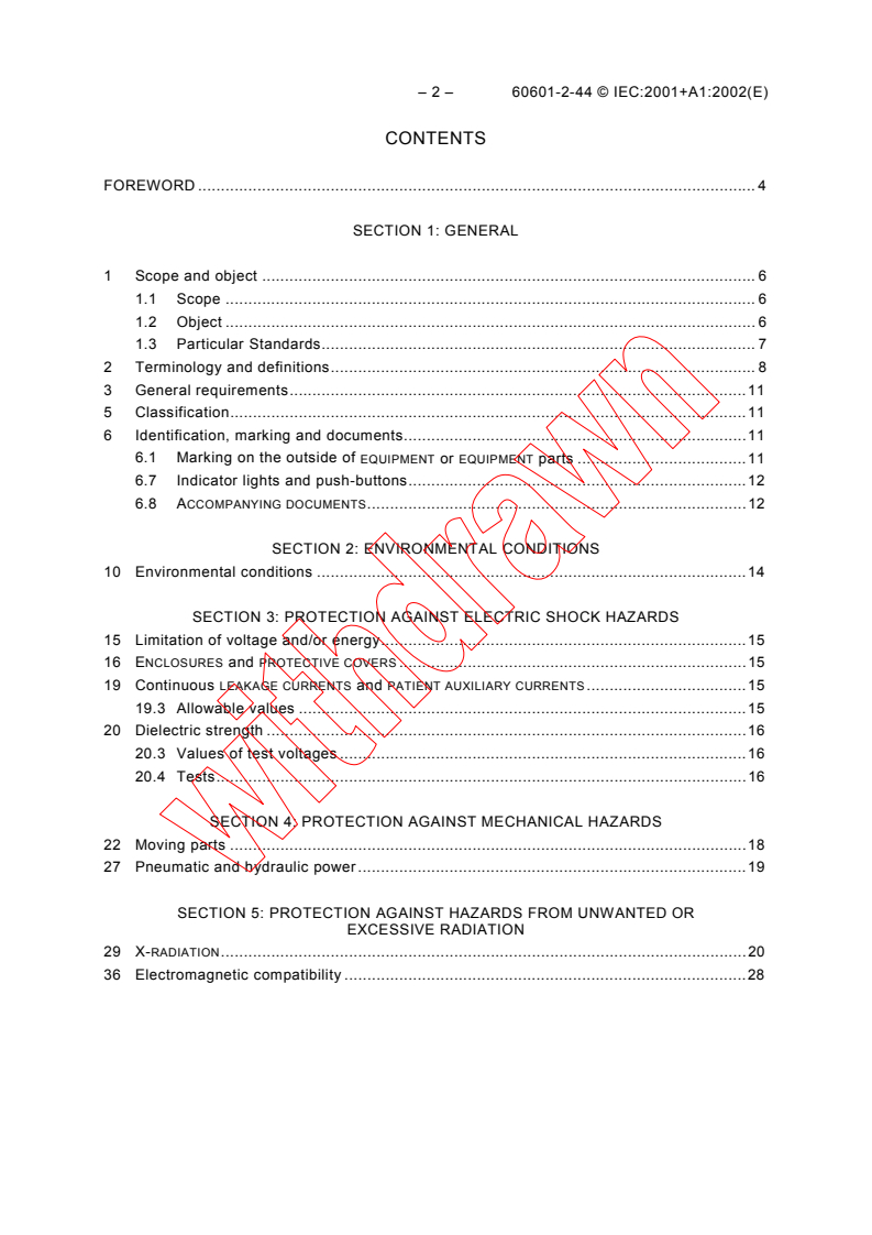 IEC 60601-2-44:2001 IEC 60601-2-44:2001+AMD1:2002 CSV - Medical electrical equipment - Part 2-44: Particular requirements for the safety of X-ray equipment for computed tomography
Released:11/15/2002
Isbn:283186691X - Page 4 preview