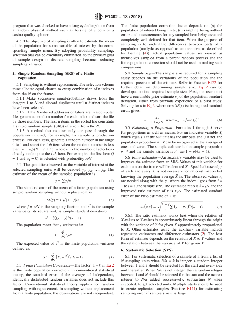 ASTM E1402-13(2018) - Standard Guide for  Sampling Design