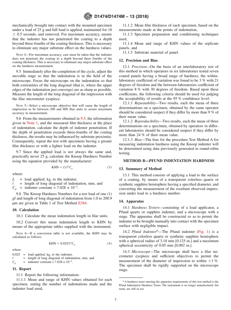 ASTM D1474/D1474M-13(2018) - Standard Test Methods for Indentation Hardness of Organic Coatings