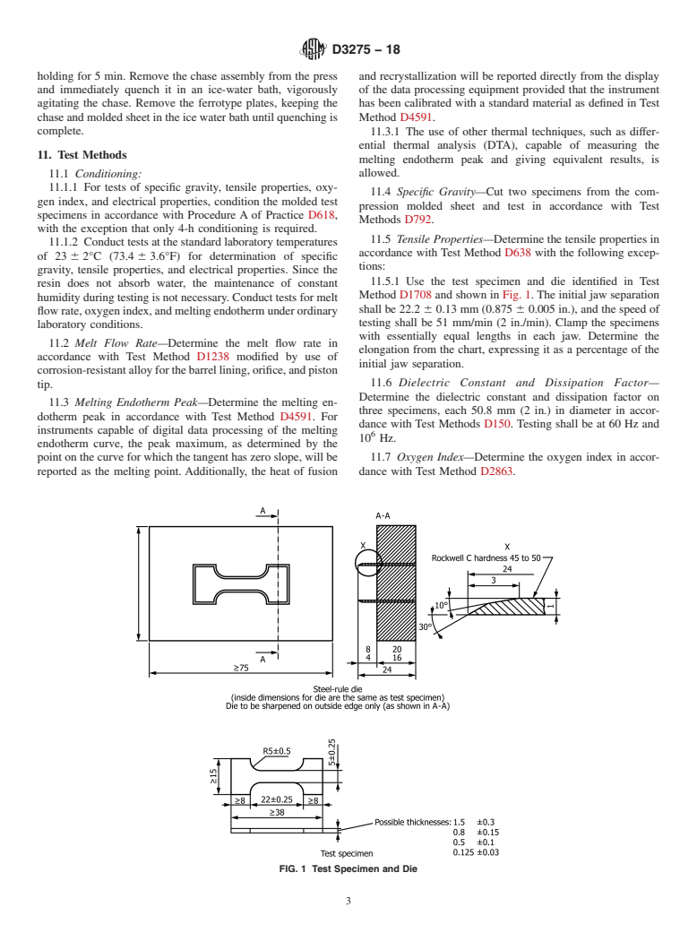 ASTM D3275-18 - Standard Classification System for E-CTFE-Fluoroplastic Molding, Extrusion, and Coating Materials