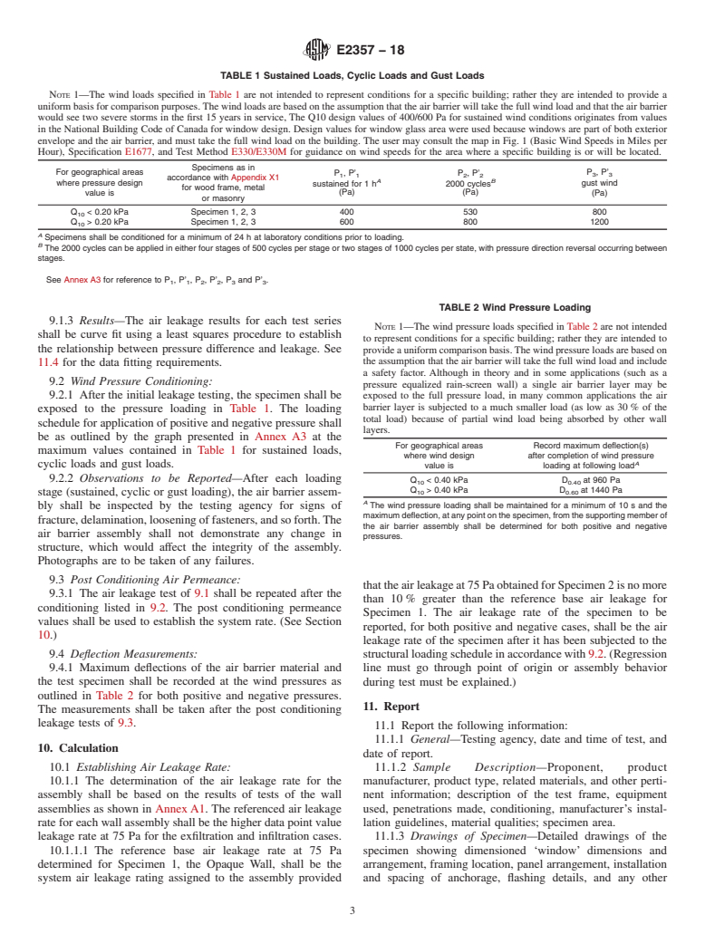 ASTM E2357-18 - Standard Test Method for Determining Air Leakage Rate of Air Barrier Assemblies