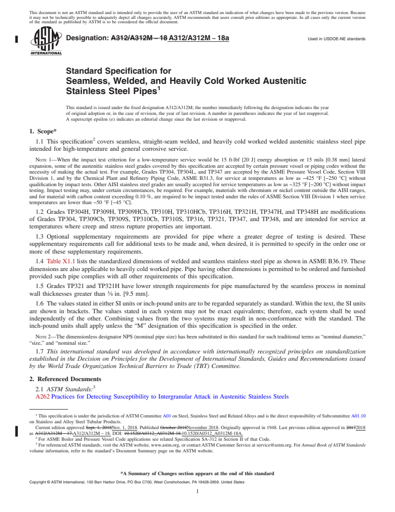 ASTM A312/A312M-18a - Standard Specification For Seamless, Welded, And ...