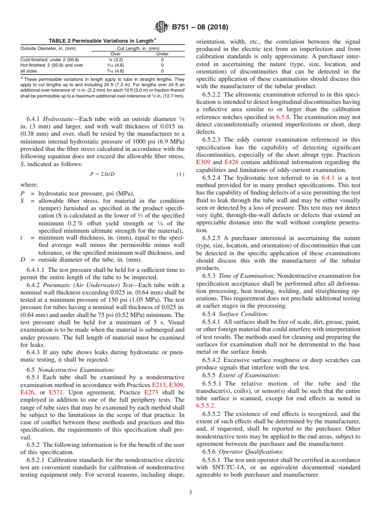 ASTM B751-08(2018) - Standard Specification for General Requirements for Nickel and Nickel Alloy Welded Tube