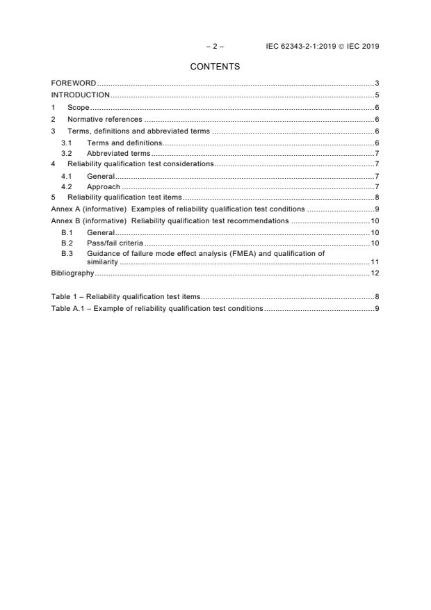 IEC 62343-2-1:2019 IEC 62343-2-1:2019 - Dynamic modules - Part 2-1: Reliability qualification - Test template - Page 4 preview