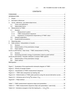 IEC TS 62607-8-2:2021 - Nanomanufacturing - Key control characteristics - Part 8-2: Nano-enabled metal-oxide interfacial devices - Test method for the polarization properties by thermally stimulated depolarization current - Page 4 preview