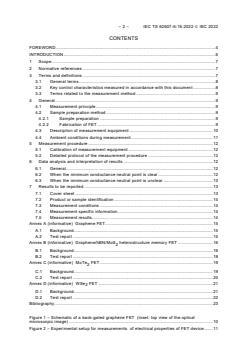 IEC TS 62607-6-16:2022 - Nanomanufacturing - Key control characteristics - Part 6-16: Two-dimensional materials - Carrier concentration: Field effect transistor method
Released:11/17/2022 - Page 4 preview