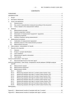 IEC TS 62607-6-19:2021 - Nanomanufacturing - Key control characteristics - Part 6-19: Graphene-based material - Elemental composition: CS analyser, ONH analyser - Page 4 preview