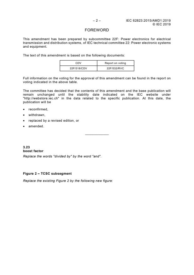 IEC 62823:2015/AMD1:2019 IEC 62823:2015/AMD1:2019 - Amendment 1 - Thyristor valves for thyristor controlled series capacitors (TCSC) - Electrical testing - Page 4 preview