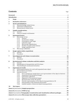 ISO TS 22292:2021 - Nanotechnologies – 3D image reconstruction of rod-supported nano-objects using transmission electron microscopy - Page 3 preview