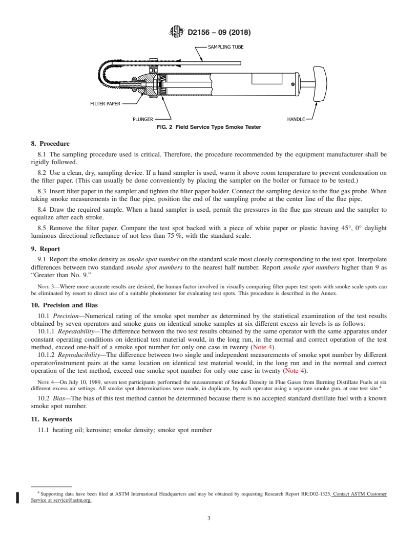 REDLINE ASTM D2156-09(2018) - Standard Test Method for  Smoke Density in Flue Gases from Burning Distillate Fuels