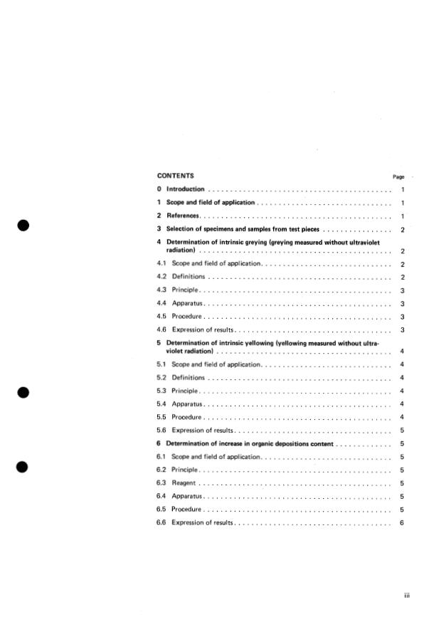 ISO 4312:1979 ISO 4312:1979 - Surface active agents -- Evaluation of certain effects of laundering -- Methods of analysis and test for unsoiled cotton control cloth - Page 2 preview