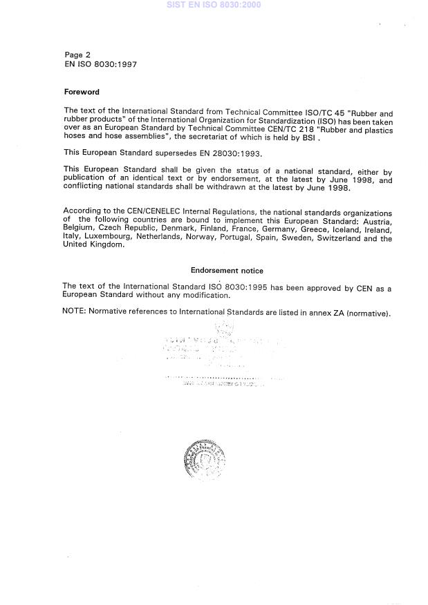 EN ISO 8030:1997 EN ISO 8030:2000 - Page 4 preview