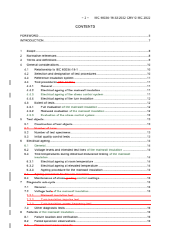 REDLINE IEC 60034-18-32:2022 CMV - Rotating electrical machines - Part 18-32: Functional evaluation of insulation systems (Type II) - Electrical endurance qualification procedures for form-wound windings
Released:1/25/2022
Isbn:9782832240229 - Page 4 preview