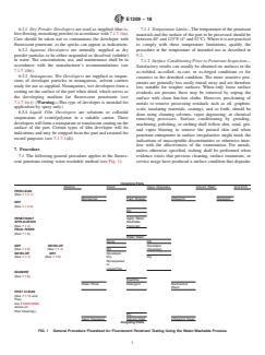 ASTM E1209-18 ASTM E1209-18 - Standard Practice for Fluorescent Liquid Penetrant Testing Using the Water-Washable Process - Page 3 preview