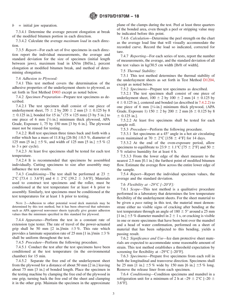 ASTM D1970/D1970M-18 - Standard Specification for  Self-Adhering Polymer Modified Bituminous Sheet Materials Used   as Steep Roofing Underlayment for Ice Dam Protection