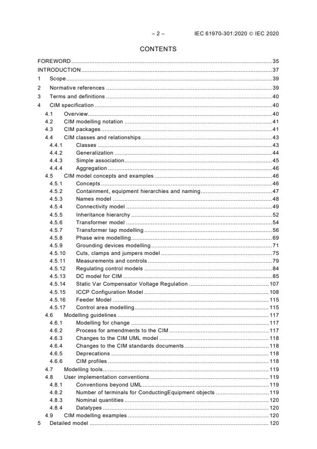 IEC 61970-301:2020 IEC 61970-301:2020 - Energy management system application program interface (EMS-API) - Part 301: Common information model (CIM) base - Page 4 preview