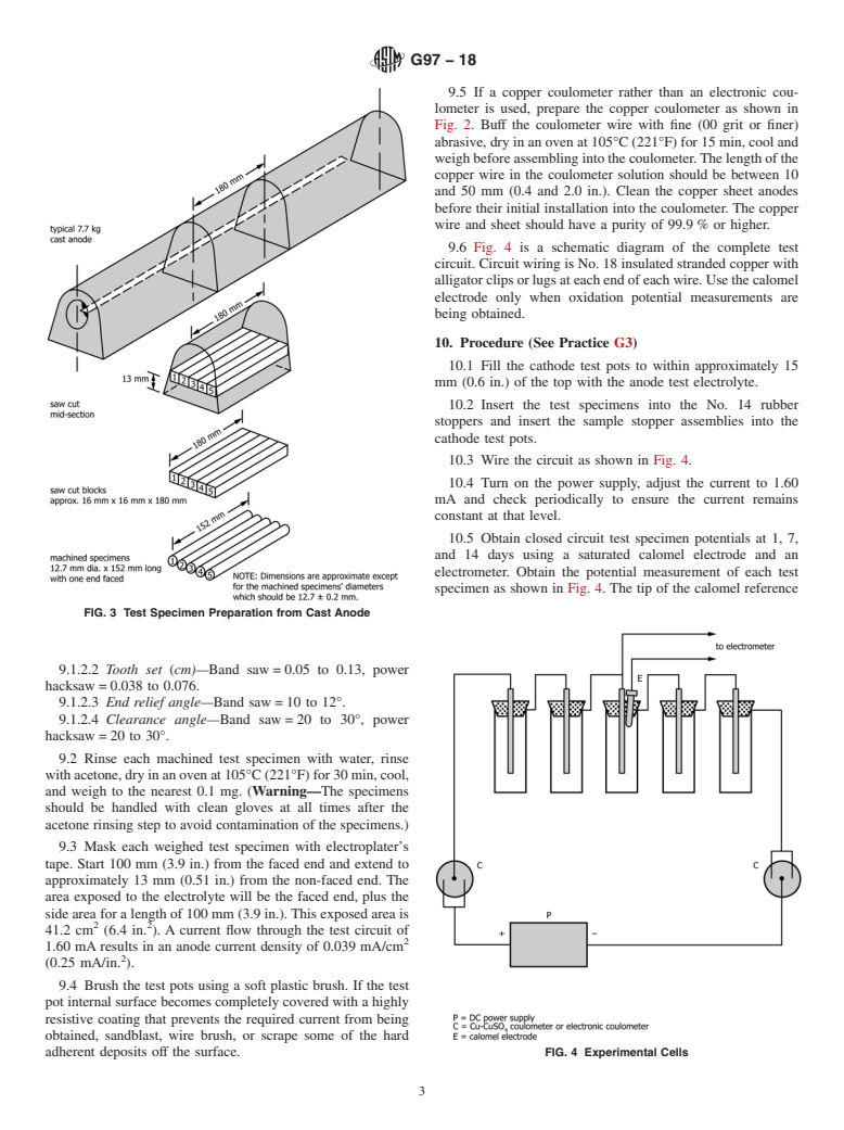 ASTM G97-18 - Standard Test Method for  Laboratory Evaluation of Magnesium Sacrificial Anode Test Specimens  for Underground Applications