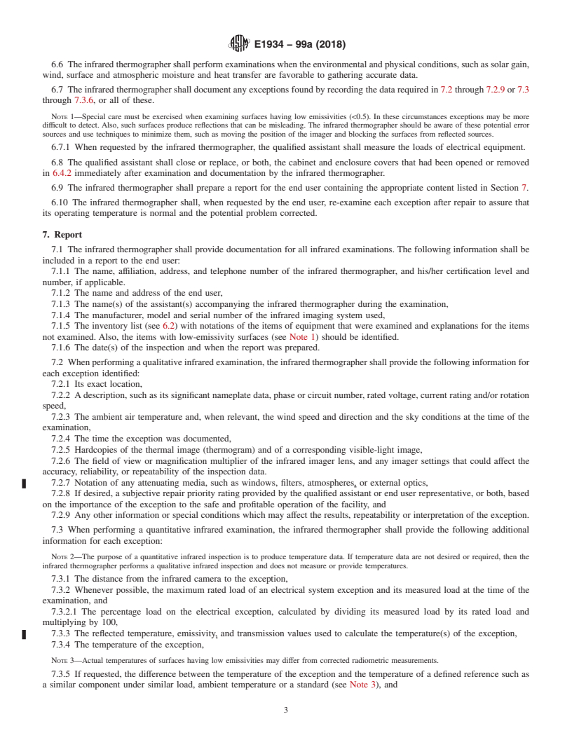 REDLINE ASTM E1934-99a(2018) - Standard Guide for  Examining Electrical and Mechanical Equipment with Infrared  Thermography